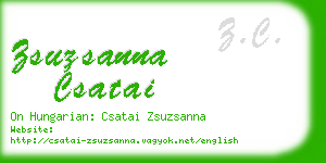 zsuzsanna csatai business card